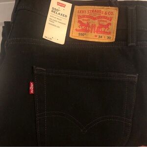 Mens 550 Levi’s black 34x30